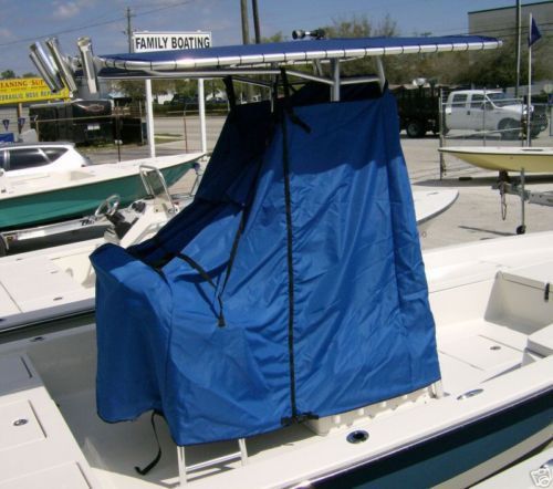 Taylor made t top console cover for cc boats with fixed positioned t tops