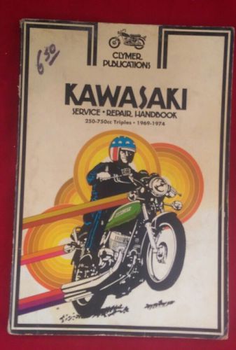 1969 - 1972 kawasaki 350 500 750 triple clymer service repair handbook manual