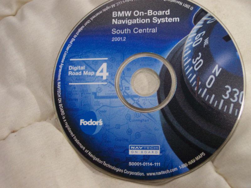 Bmw fodors navtech navigation cd map disc 4 south central