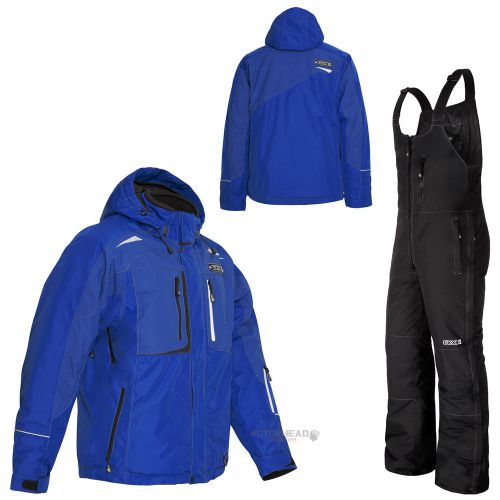 Snowmobile ckx suit octane jacket blue air bib men large adult snow winter