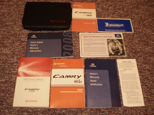 2008 toyota camry hybrid complete car owners manual books guide case all models