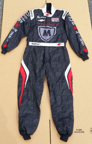 Sparco superleggera indy 500 penske dragon racing drivers suit fire suit size 52