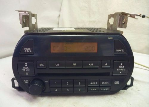 02 03 Nissan Altima OEM Radio Single Disc Cd PY520 28185-3Z700 HS9863, image 1