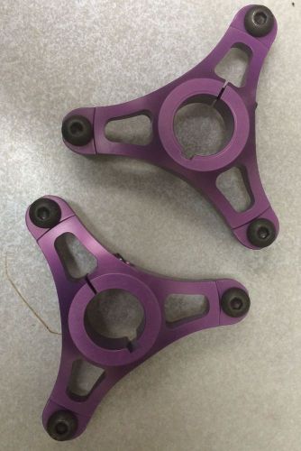 Jr. dragster keyed 3 bolt wheel hub 1-1/4&#034; purple - pair