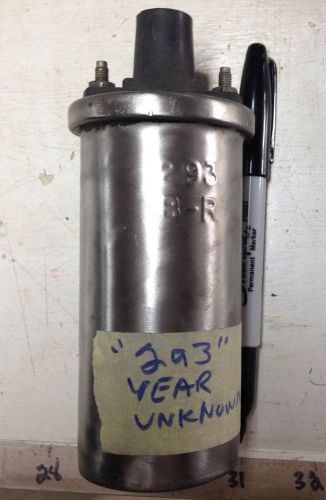 1968-1073 chevelle camaro delco remy ignition coil 293 b-r used - cs