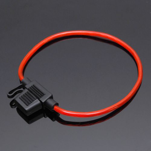 25 atm mini blade loop in-line fuse holder 14 ga awg gauge ofc copper wire cable