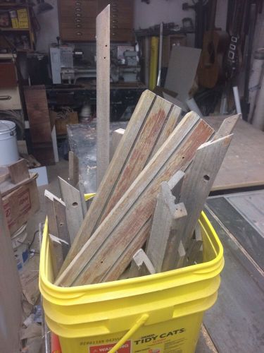 Steps and cabinet teak wood from 1989 boat.  lot whole bucket full