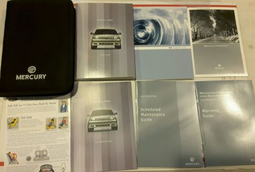 A10 2007 mercury montego owner manual w/ black mercury zippered factory case