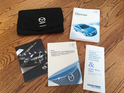2011 mazda a3 owners manual set