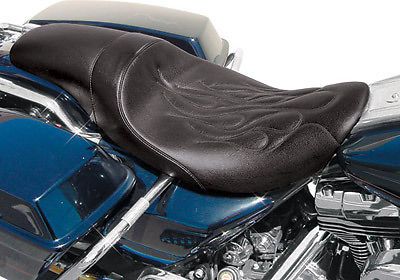 Danny gray 20-409ds02 short hop 2-up xl flame  seat harley roadking 97-07