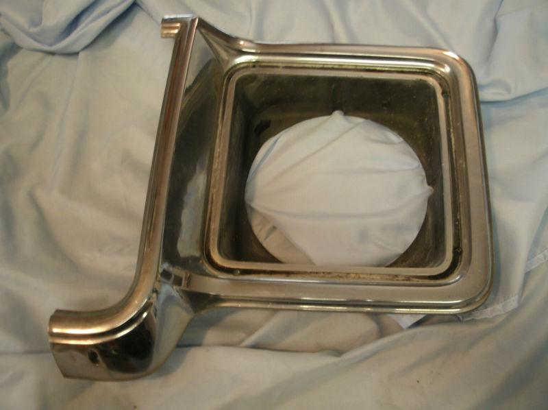 1973 chevy gmc truck lh chrome headlight bezel trim 74 75 76 77 78 79 silverado