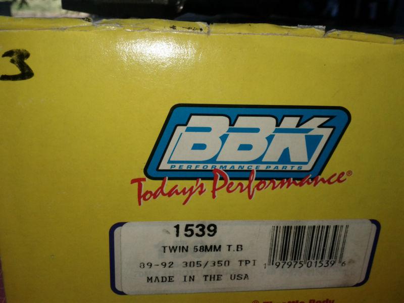 NEW BBK Twin 58mm 89-92 Throttle Body for Chevy TPI 305 350 Trans Am Camaro , US $270.00, image 4