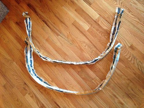 70-72 gto chevelle- a body front wheel well moldings chrome new gm in package gm