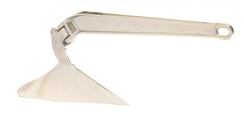 59.5 lbs stainless steel cqr/plow boat anchor, boats up to 65'