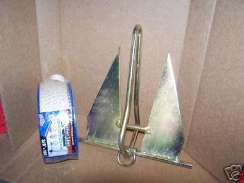 Chene style boat anchor 100' prem line slip ring medium