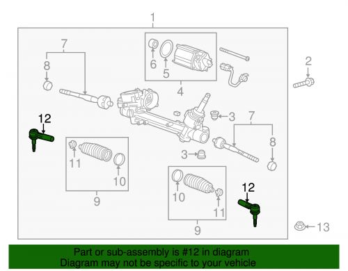 Oem new 2016-20 ggm buick chevrolet steering linkage outer tie rod left 23449522