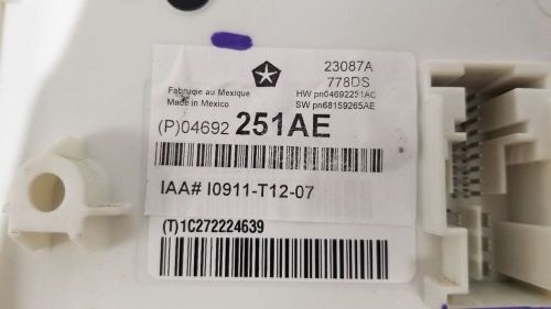 13 DODGE RAM 1500 BCM BODY CONTROL MODULE 4692251AE, US $150.00, image 9