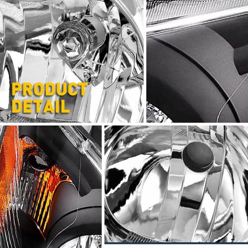 Headlights Headlamps Left+Right For 2003-2008 Toyota Corolla Black Left+Right, US $80.19, image 8