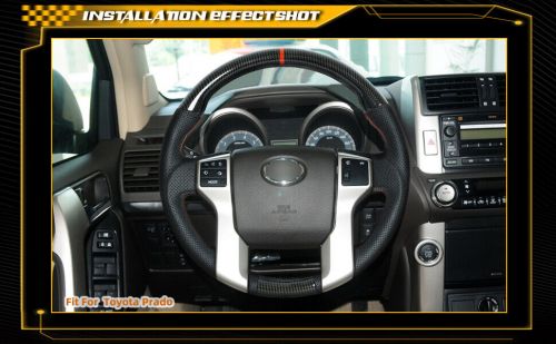 Hydro Dip Carbon Fiber Steering Wheel for Toyota Prado Tundra 4 Runner 10-20, US $299.00, image 4
