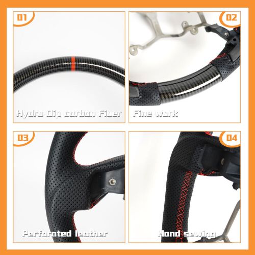 Hydro Dip Carbon Fiber Steering Wheel for Toyota Prado Tundra 4 Runner 10-20, US $299.00, image 9