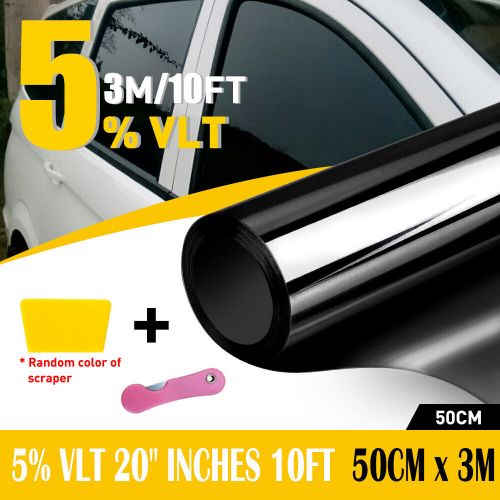 Uncut Roll Window Tint Film 5% VLT 20" x 10ft Feet Car Home Office Glass USEA, US $11.89, image 7