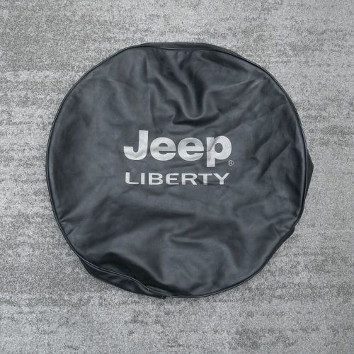 2002-2007 Jeep Liberty Spare Tire Cover Black Denim with Silver Log Mopar GUC, US $59.95, image 5
