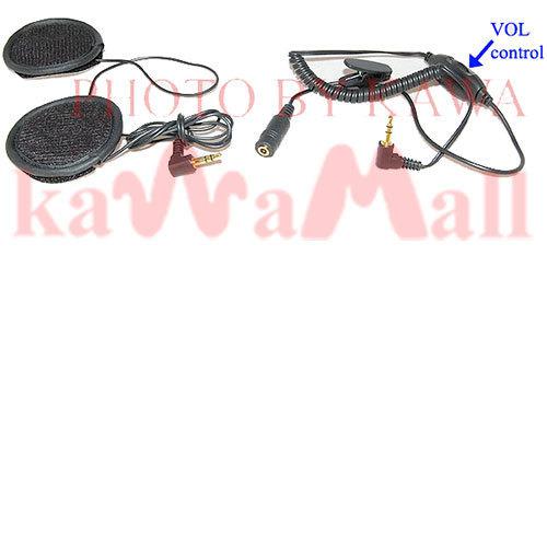 Motorcycle bike helmet speakers for mp3 volume control