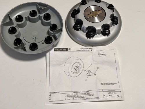 2001-11 Chevy Truck Dually 3500 New GM Take Off Front 8 Lug Center Caps 15053705, US $99.99, image 5