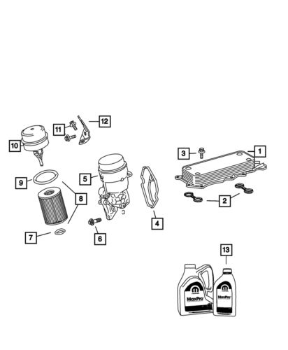 Genuine Mopar 5w30 Engine Oil 68523990AA, US $7.81, image 2