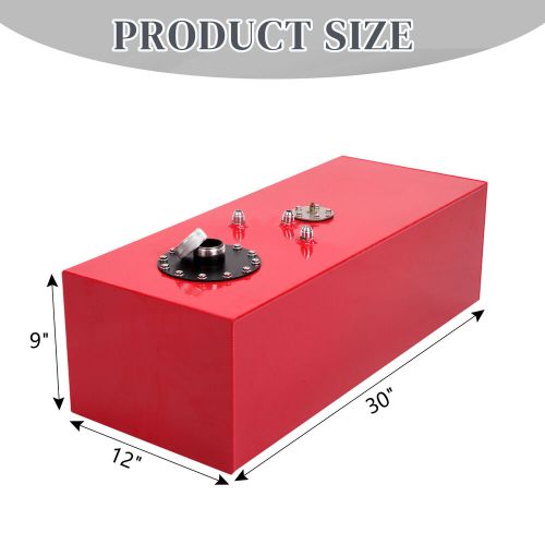 15 Gallon Fuel Aluminum Polished Fuel Cell Tank w/ Fuel Level Sender NEW, US $112.96, image 4