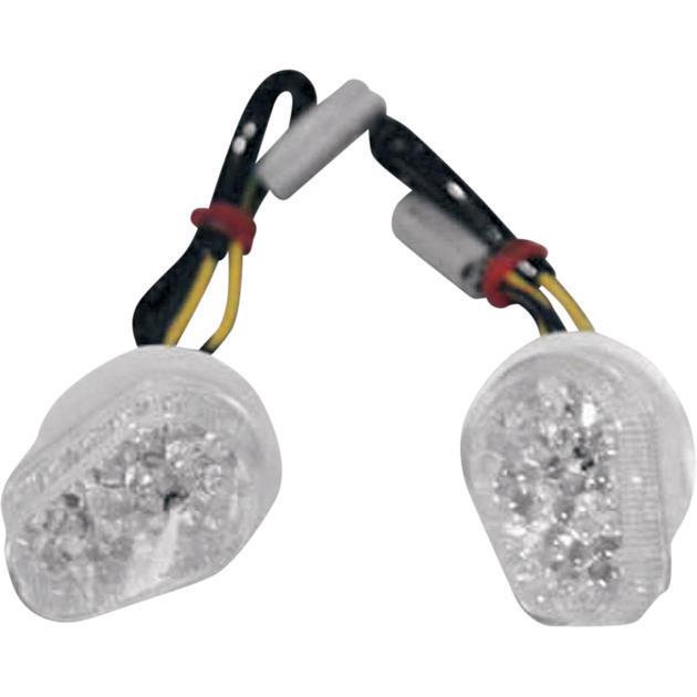 K&s led flush mount fairing marker light set clear fits yamaha yzf-r1 2002-2006