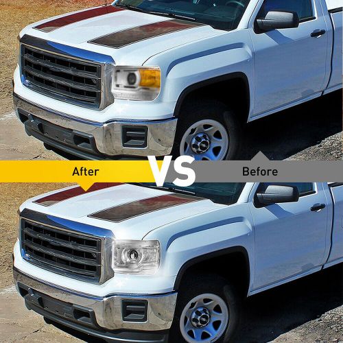 For 2014-2019 GMC Sierra Pair Headlight Assemblies Chrome Housing Projector US O, US $194.99, image 6