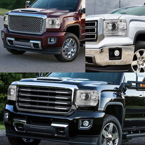 For 2014-2019 GMC Sierra Pair Headlight Assemblies Chrome Housing Projector US O, US $194.99, image 7