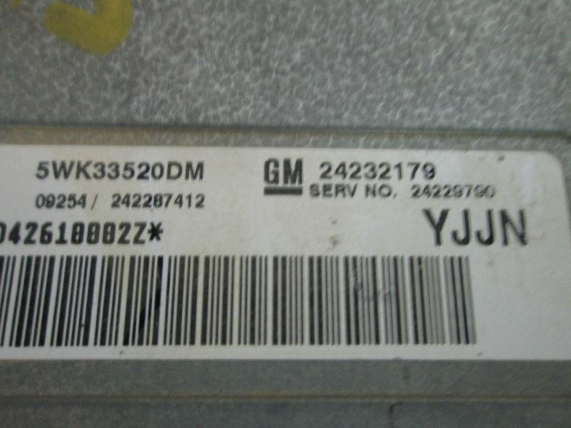 (BB2062) 04 05 CADILLAC CTS TRANSMISSION CONTROL MODULE 24232179, US $50.00, image 3