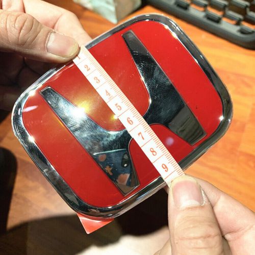3pcs set For Civic Sedan 4Dr 06-11 JDM Red H Front Rear Type R grille emblem, US $39.99, image 2