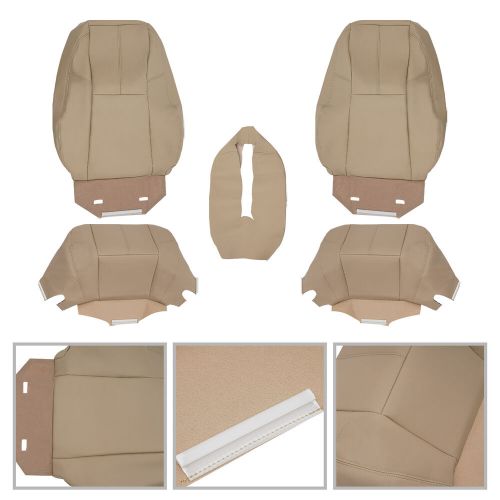 Driver & Passenger Bottom & Top Seat Cover Tan For Chevy Tahoe GMC Sierra 07-14, US $90.44, image 13