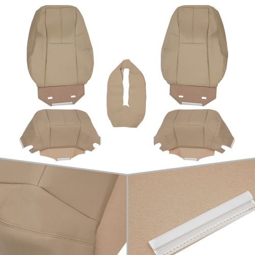 Driver & Passenger Bottom & Top Seat Cover Tan For Chevy Tahoe GMC Sierra 07-14, US $90.44, image 14