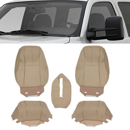 Driver & Passenger Bottom & Top Seat Cover Tan For Chevy Tahoe GMC Sierra 07-14, US $90.44, image 15