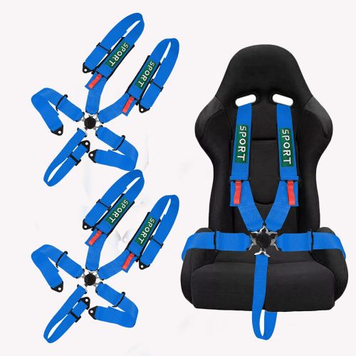 2pcs Blue 5 Point Racing Harness Camlock Quick Release Safety Seat Belt ATV UTV, US $109.99, image 12