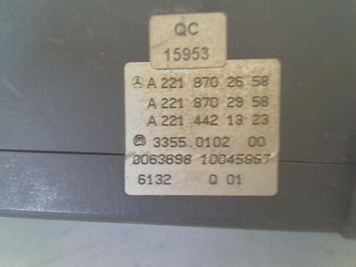 OPERATING CLIMATE CONTROL Mercedes-Benz S (W221) 2006 A2218702658-, US $, image 4