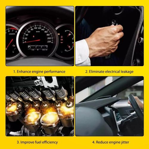 8pcs spark ignition plug wire set for black cadillac 2002-05 escalade 5.3l 6.0l