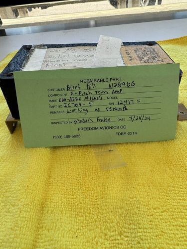 Edo- aire electronic pitch trim amplifier p/n 1c709-5 w/ fresh 8130