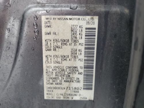 FRONTIER 2020 Fuel Pump 7446125, US $165.00, image 6