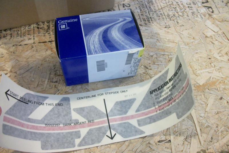 Gm part#15552357 4x4 decal brand new