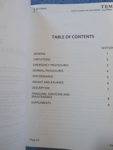 EADS Socata TBM700 Volume 1 & 2 POH - 1990 Illustrated Pilot Information Manuals, US $48.50, image 25