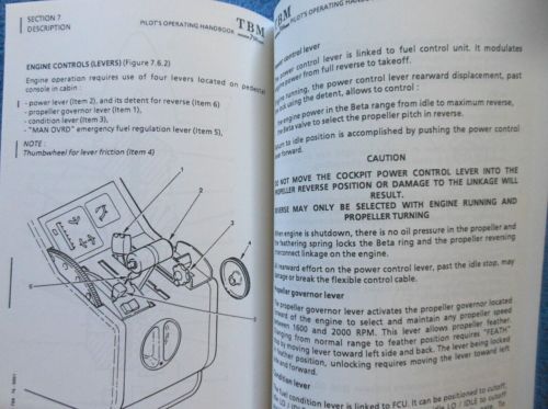 EADS Socata TBM700 Volume 1 & 2 POH - 1990 Illustrated Pilot Information Manuals, US $48.50, image 29