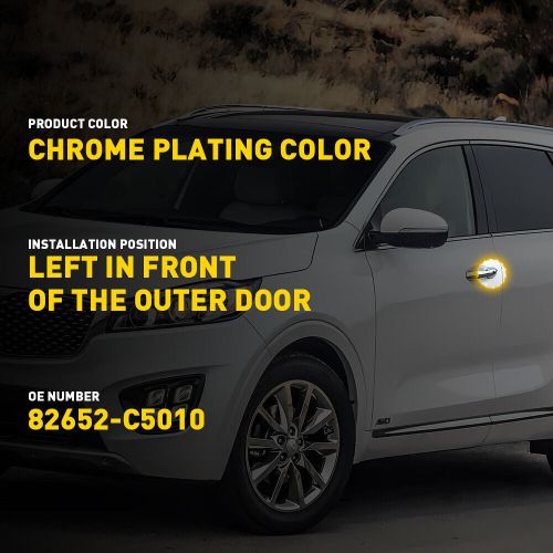 Front Left Side Door Handle Key Cap Cover Bezel Chrome For 2016-2020 Kia Sorento, US $7.69, image 8