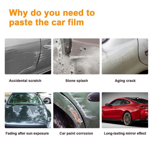 Front bumper precut paint protection film ppf tpu for bmw m4 coupe g82 2021-2024