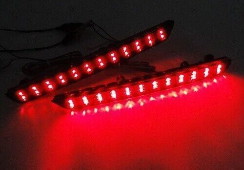 Smoke Lens LED Rear Bumper Reflector Brake Lights For 04-09 Mazda 3 Axela Mazda3, US $59.25, image 2