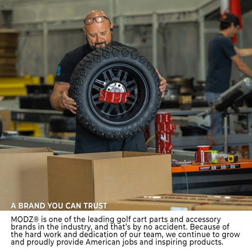 Modz 12" ambush machined black  golf cart wheel